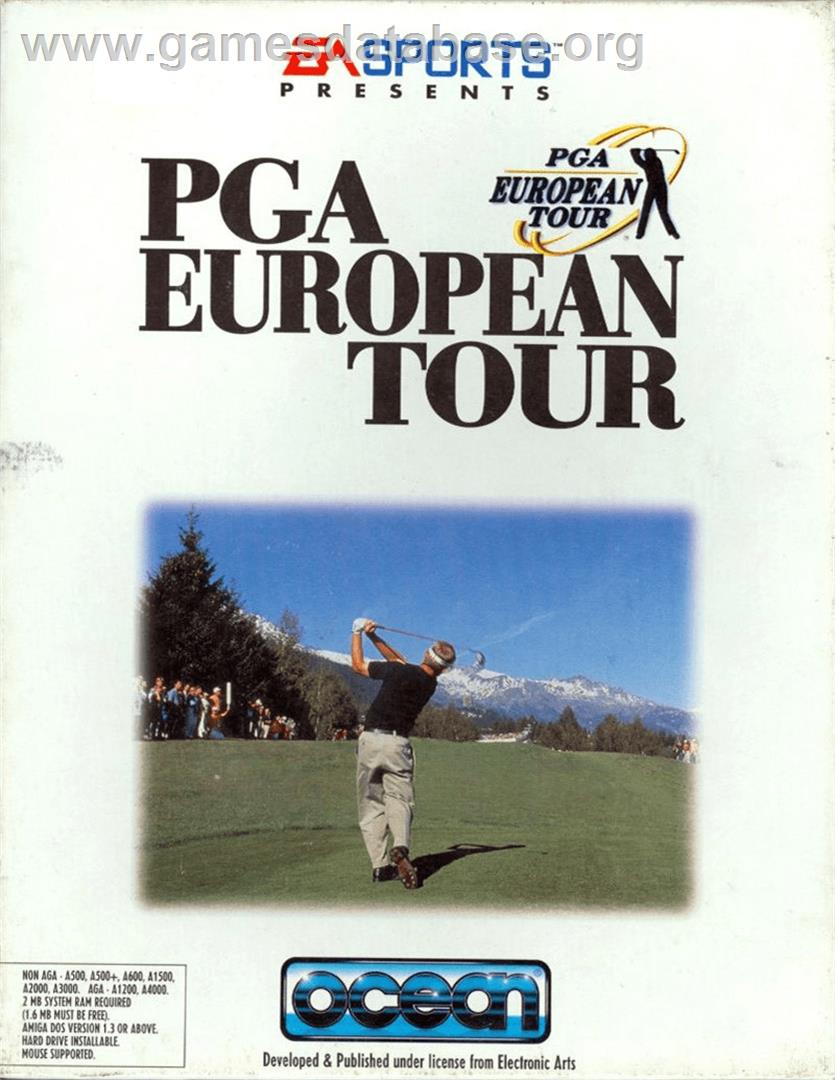 Pga European Tour - Commodore Amiga - Artwork - Box