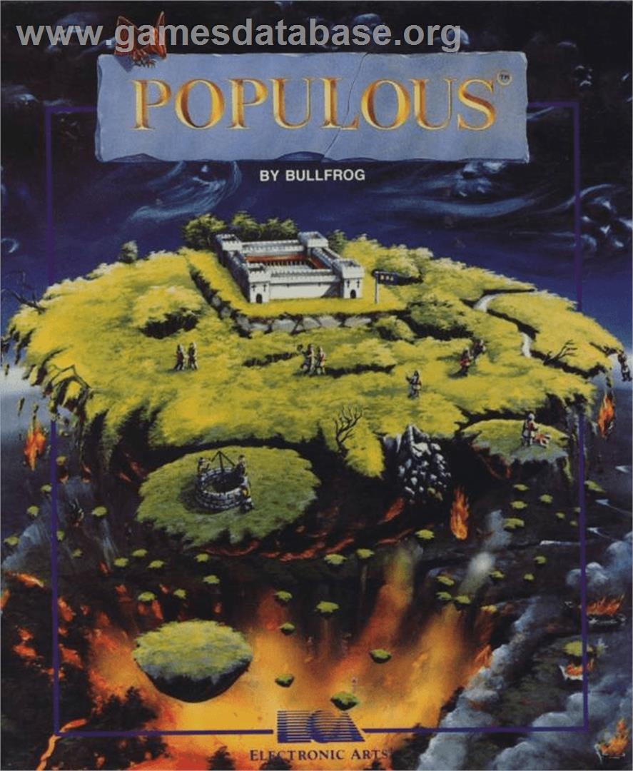 Populous: The Promised Lands - Commodore Amiga - Artwork - Box