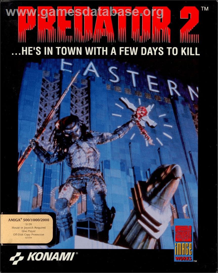 Predator 2 - Commodore Amiga - Artwork - Box