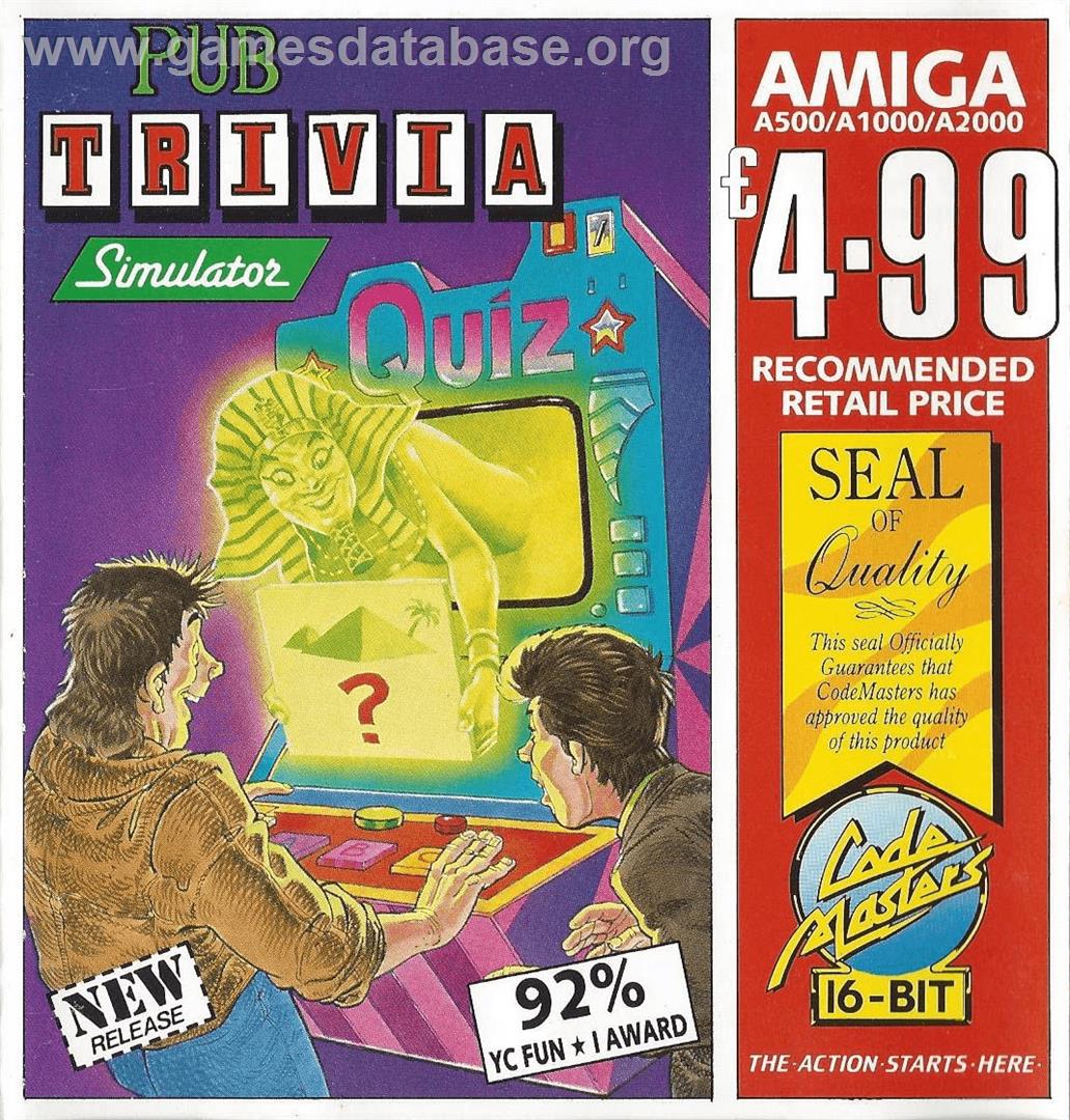 Pub Trivia Simulator - Commodore Amiga - Artwork - Box