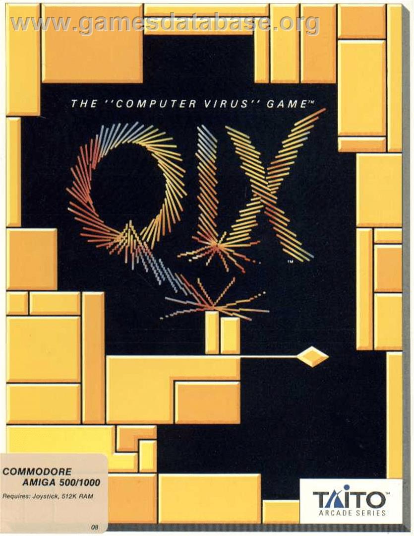 Qix - Commodore Amiga - Artwork - Box