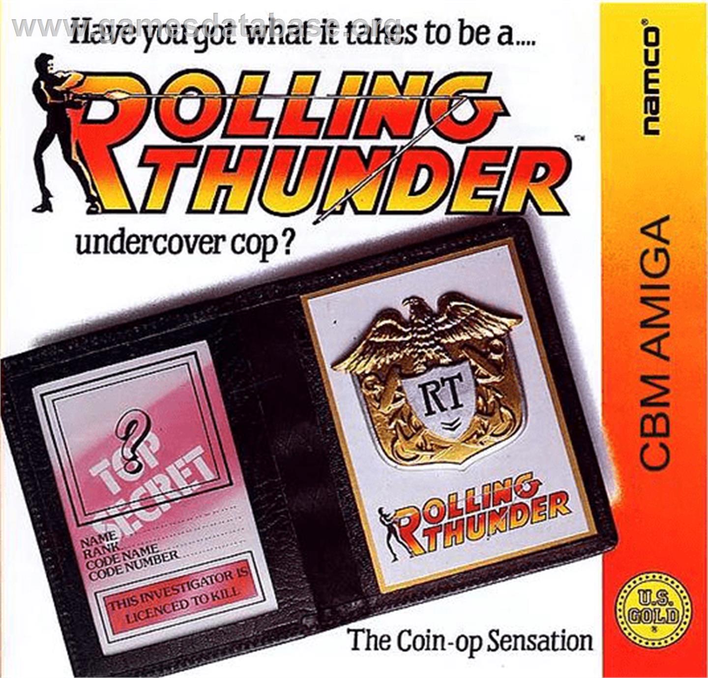 Rolling Thunder - Commodore Amiga - Artwork - Box