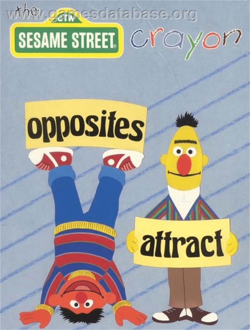 Sesame Street Crayon: Opposites Attract - Commodore Amiga - Artwork - Box