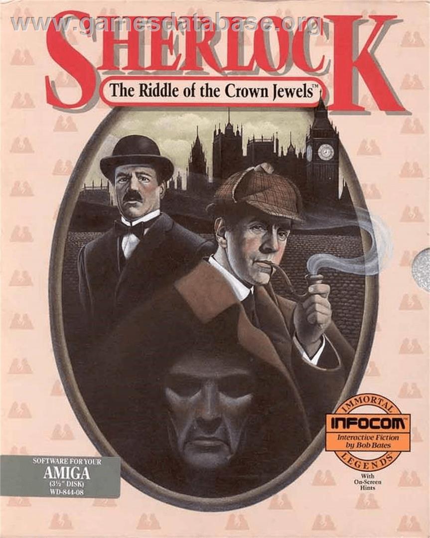 Sherlock: The Riddle of the Crown Jewels - Commodore Amiga - Artwork - Box