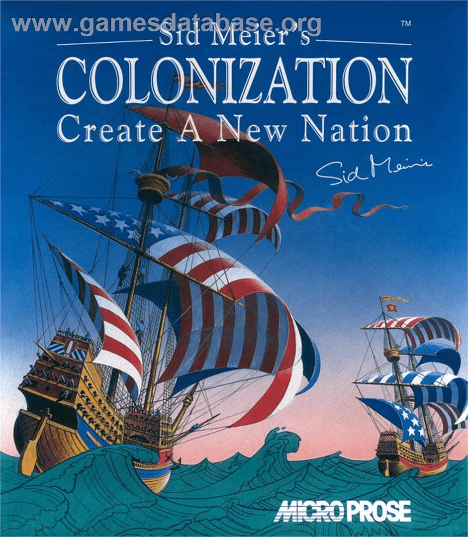 Sid Meier's Colonization - Commodore Amiga - Artwork - Box