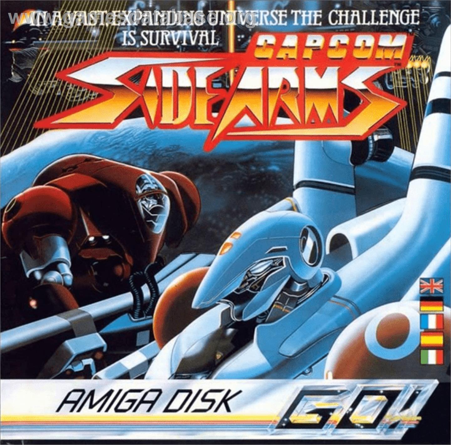 Side Arms - Commodore Amiga - Artwork - Box