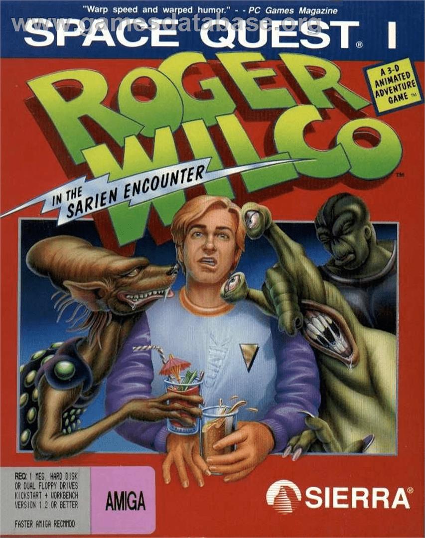 Space Quest I: Roger Wilco in the Sarien Encounter - Commodore Amiga - Artwork - Box