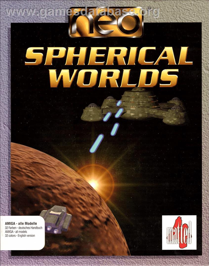 Spherical Worlds - Commodore Amiga - Artwork - Box