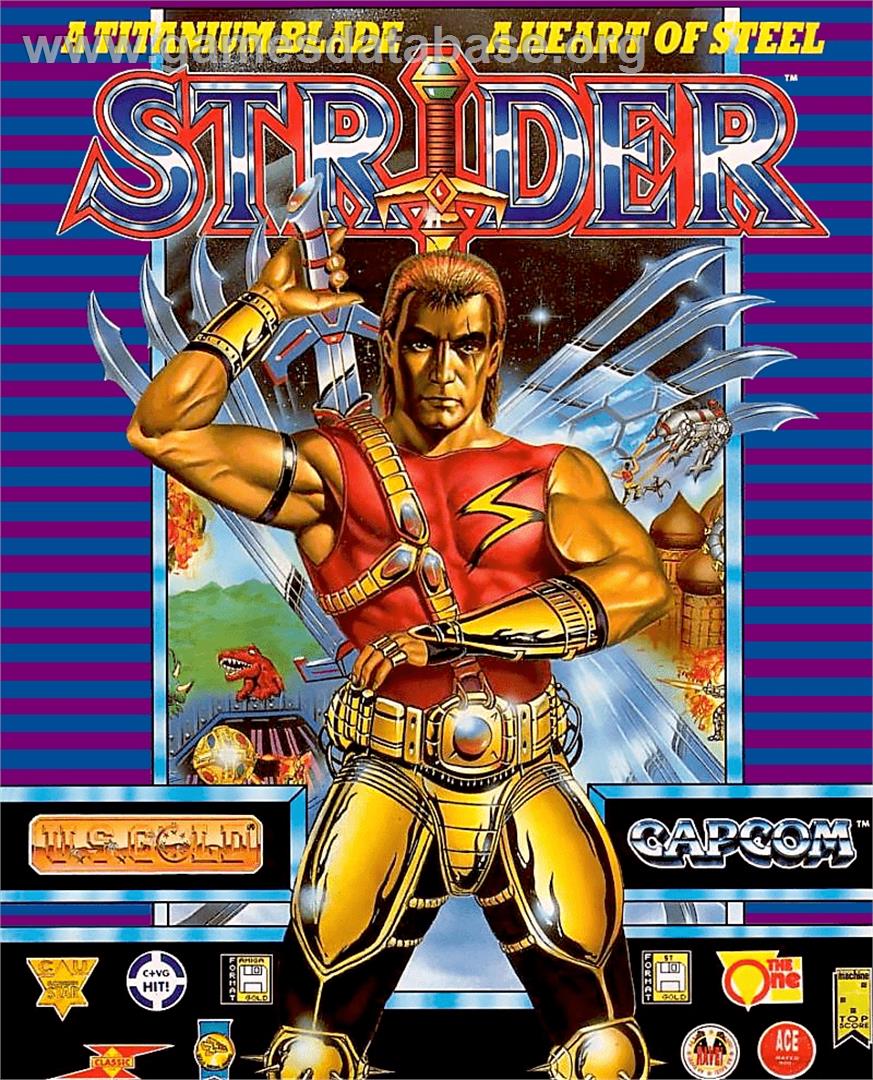 Strider - Commodore Amiga - Artwork - Box