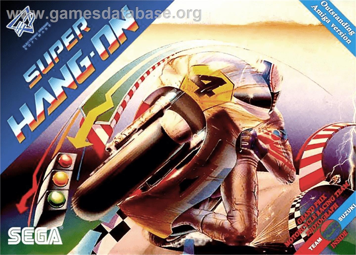 Super Hang-on - Commodore Amiga - Artwork - Box