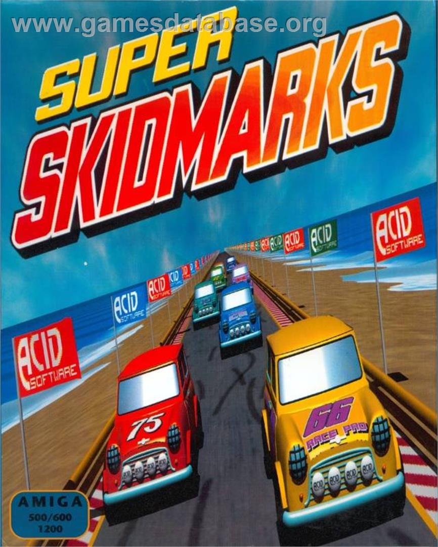Super Skidmarks - Commodore Amiga - Artwork - Box