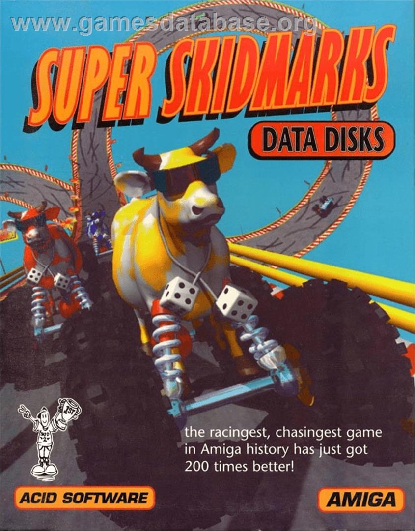 Super Skidmarks Data Disks - Commodore Amiga - Artwork - Box
