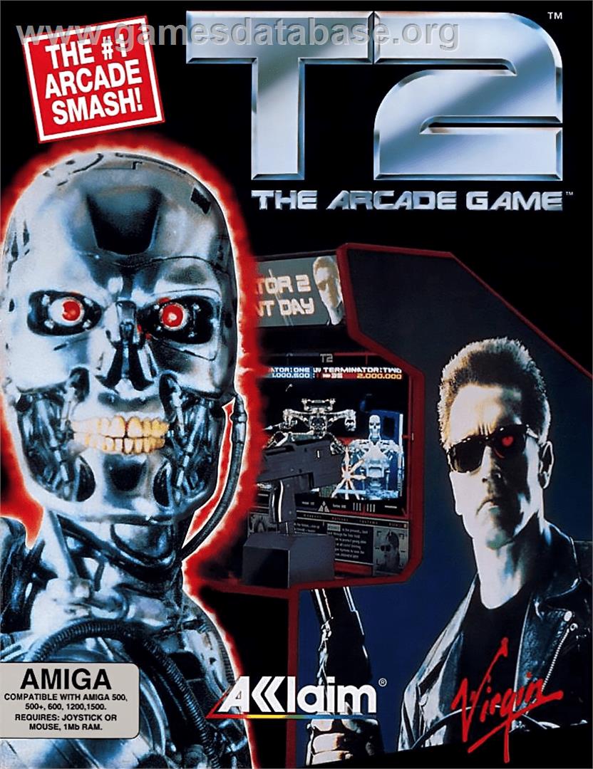 T2 - The Arcade Game - Commodore Amiga - Artwork - Box