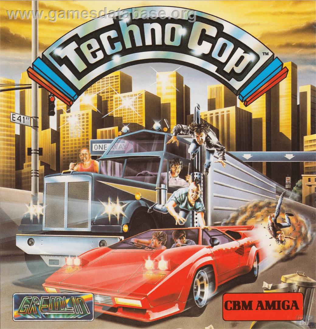 Techno Cop - Commodore Amiga - Artwork - Box
