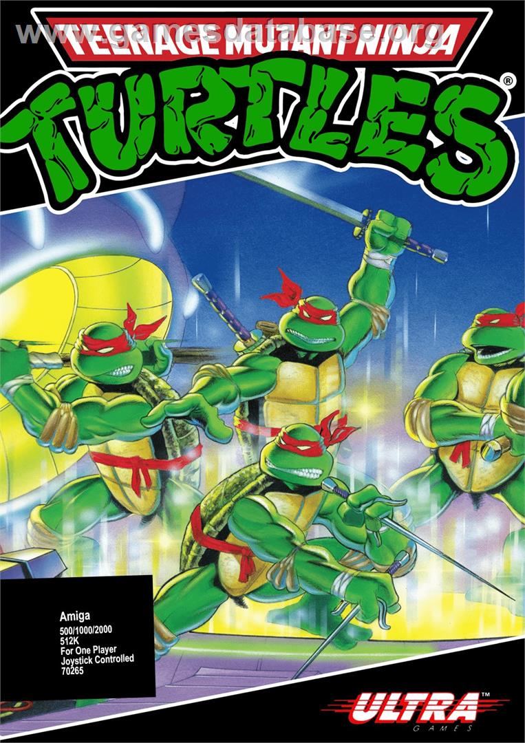 Teenage Mutant Ninja Turtles - Commodore Amiga - Artwork - Box