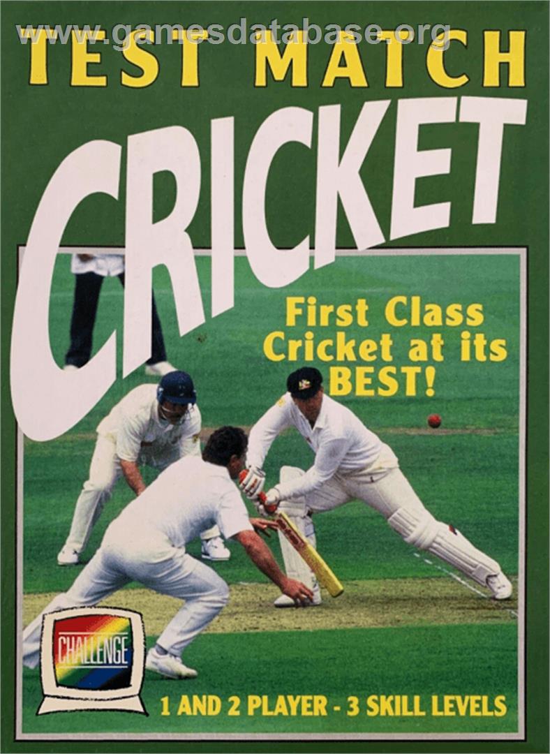 Test Match Cricket - Commodore Amiga - Artwork - Box