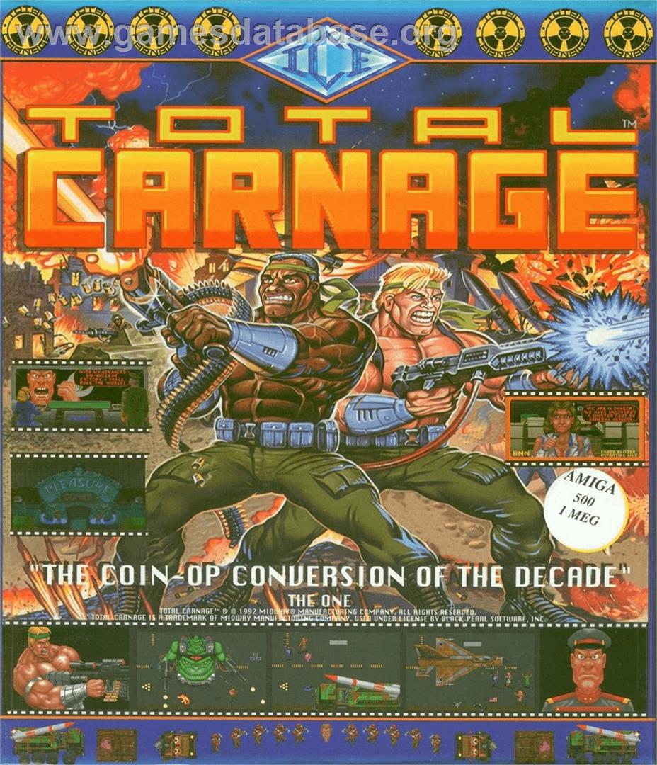 Total Carnage - Commodore Amiga - Artwork - Box