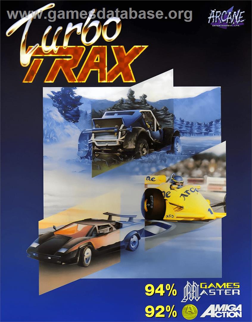 Turbo Trax (Arcane) - Commodore Amiga - Artwork - Box