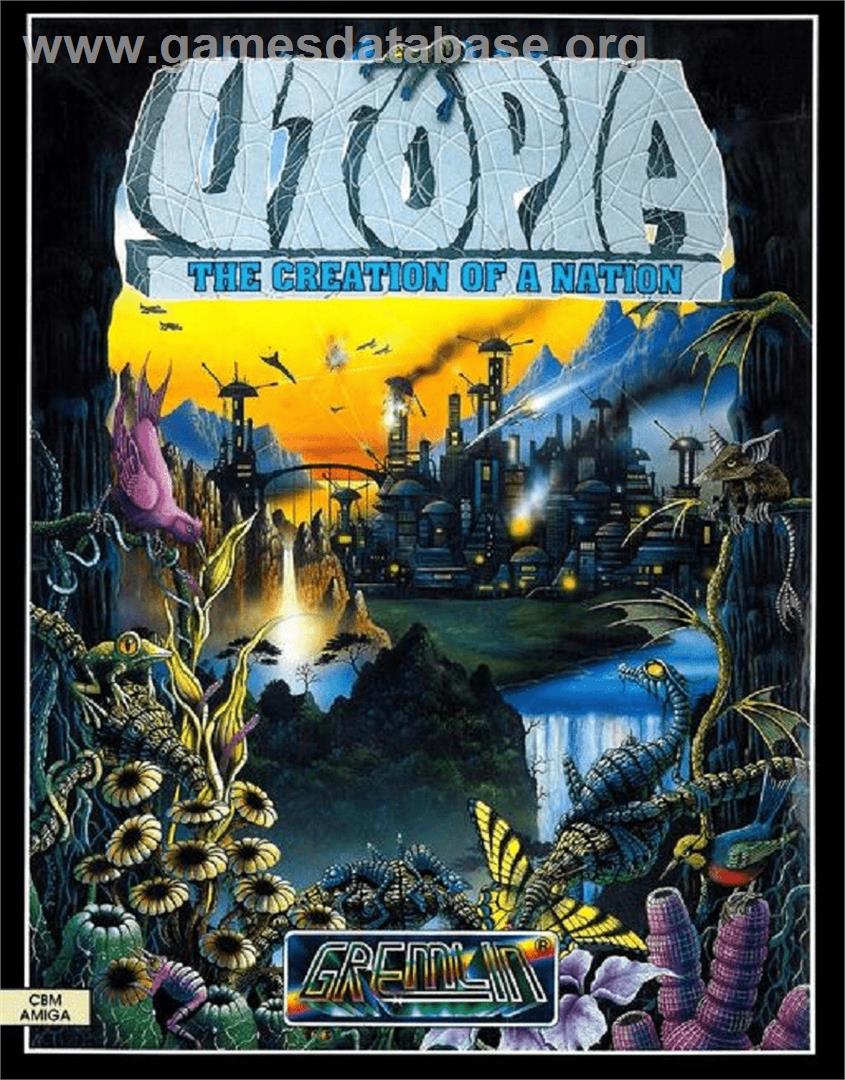 Utopia - The Creation Of A Nation - Commodore Amiga - Artwork - Box