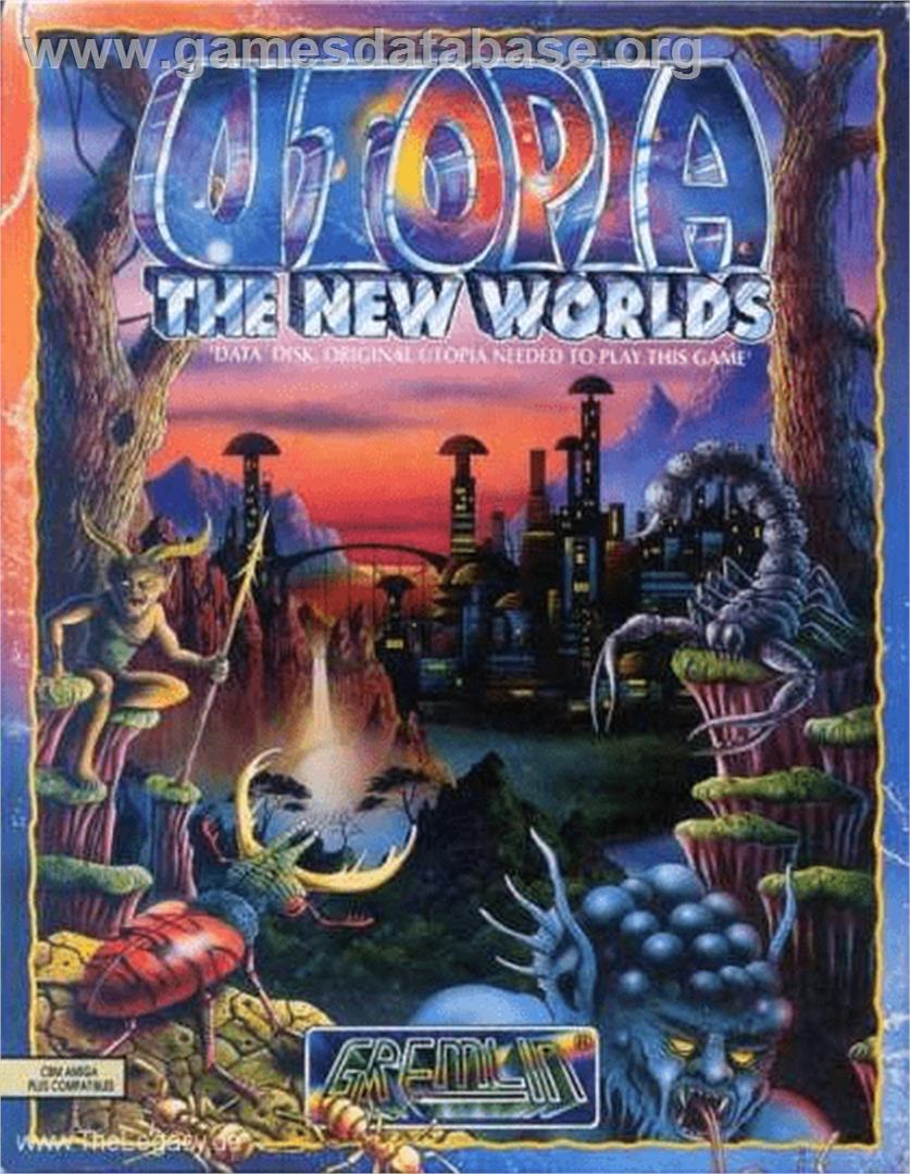 Utopia - The New Worlds - Commodore Amiga - Artwork - Box