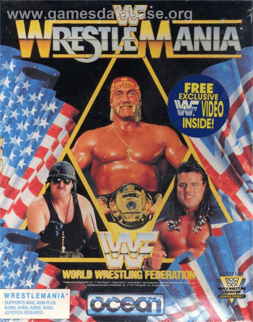 WWF Wrestlemania - Commodore Amiga - Artwork - Box