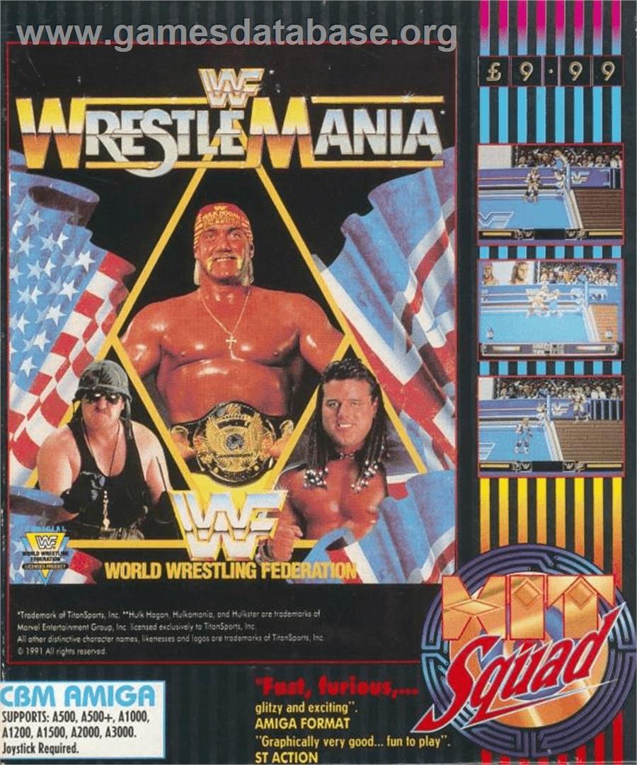 WWF Wrestlemania - Commodore Amiga - Artwork - Box