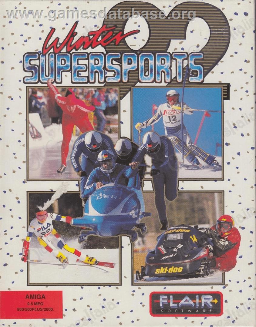 Winter Supersports 92 - Commodore Amiga - Artwork - Box