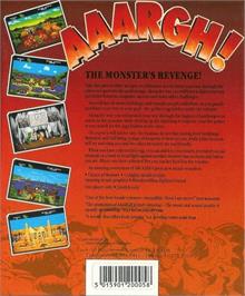 Box back cover for Aaargh! on the Commodore Amiga.