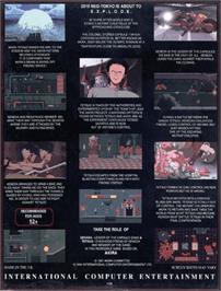 Box back cover for Akira on the Commodore Amiga.