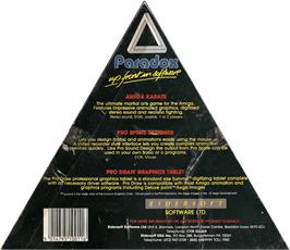 Box back cover for Amiga Karate on the Commodore Amiga.