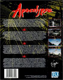 Box back cover for Apocalypse on the Commodore Amiga.