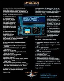 Box back cover for Approach Trainer on the Commodore Amiga.