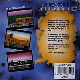 Box back cover for Arnie on the Commodore Amiga.