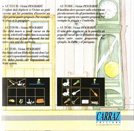 Box back cover for Associe on the Commodore Amiga.
