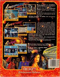 Box back cover for B.a.t. on the Commodore Amiga.