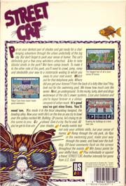Box back cover for Bad Cat on the Commodore Amiga.
