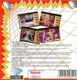 Box back cover for Ball Raider on the Commodore Amiga.