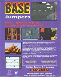 Box back cover for Base Jumpers on the Commodore Amiga.