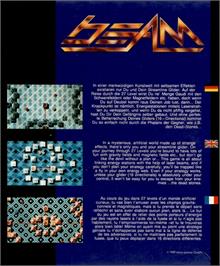Box back cover for Beam on the Commodore Amiga.