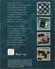 Box back cover for Beambender on the Commodore Amiga.