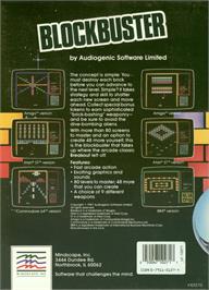 Box back cover for Blockbuster on the Commodore Amiga.