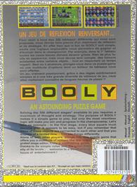 Box back cover for Booly on the Commodore Amiga.