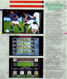 Box back cover for Bundesliga Manager Professional on the Commodore Amiga.