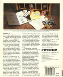 Box back cover for Bureaucracy on the Commodore Amiga.