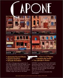 Box back cover for Capone on the Commodore Amiga.