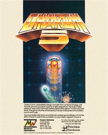 Box back cover for Charon 5 on the Commodore Amiga.