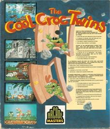 Box back cover for Cool Croc Twins on the Commodore Amiga.