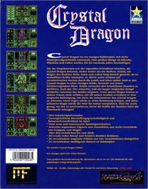 Box back cover for Crystal Dragon on the Commodore Amiga.