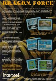 Box back cover for D/generation on the Commodore Amiga.