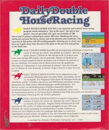 Box back cover for Daily Double Horse Racing on the Commodore Amiga.
